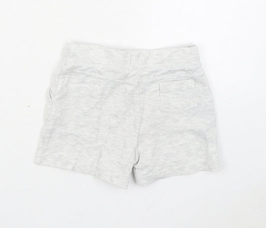 F&F Boys Grey Cotton Cropped Trousers Size 12-18 Months Tie