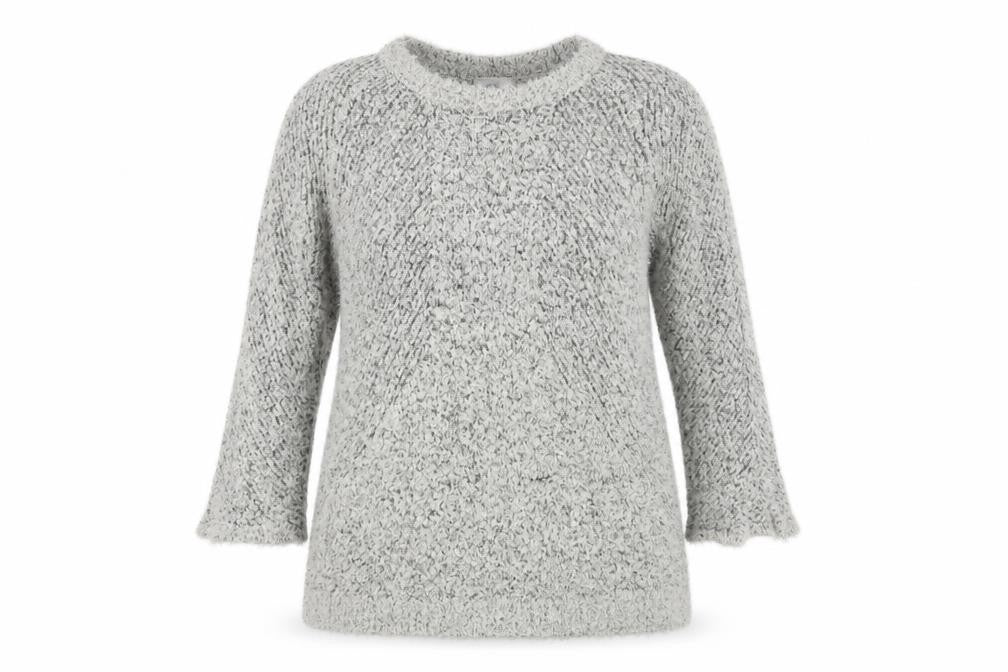 Closed Womens Grey Boat Neck Cotton Pullover Jumper Size L