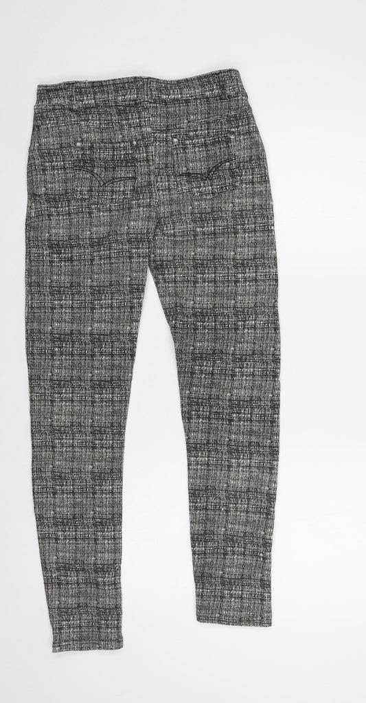 Lee Cooper Womens Grey Cotton Jegging Trousers Size 8 L28 in Regular Button