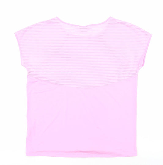 F&F Womens Pink Polyester Size M Round Neck