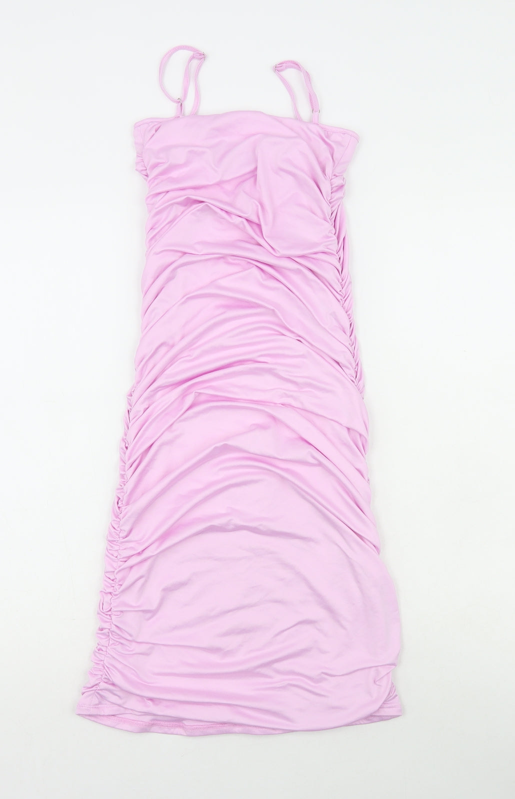 Sixth June Womens Pink Polyester Bodycon Size S Round Neck