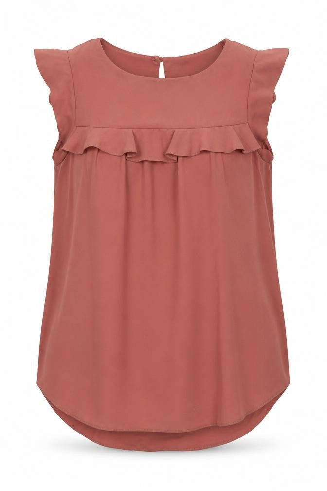 New Look Womens Pink Polyester Basic Blouse Size 10 Round Neck