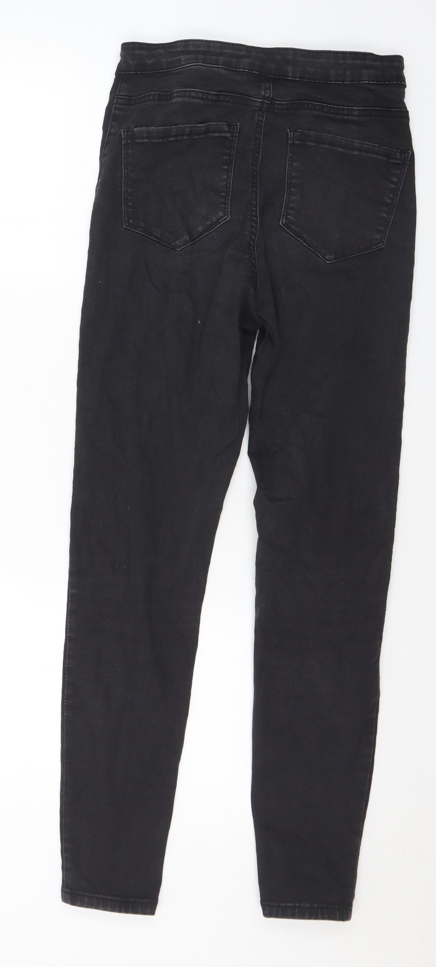 Bullhead Denim Co. Womens Black Cotton Skinny Jeans Size 10 L29 in Slim Button
