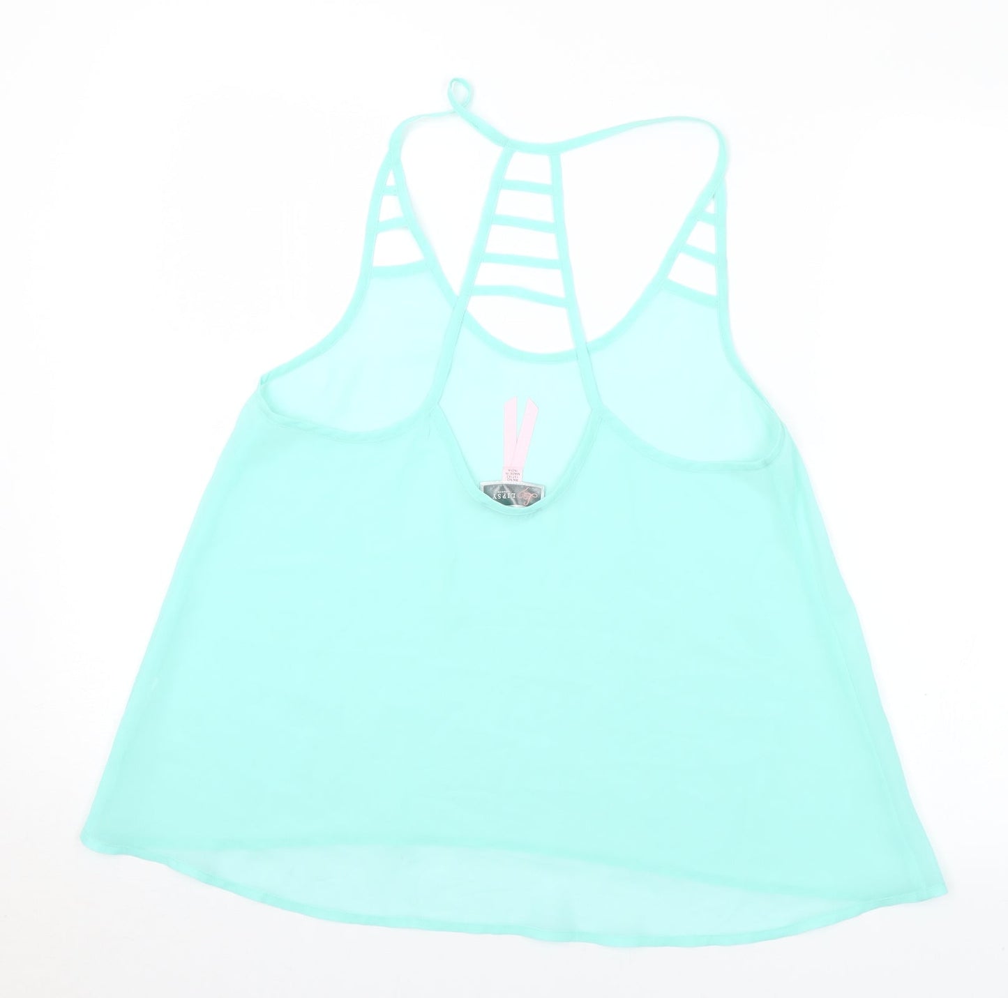 Lipsy Womens Green Polyester Camisole Blouse Size 10 Halter
