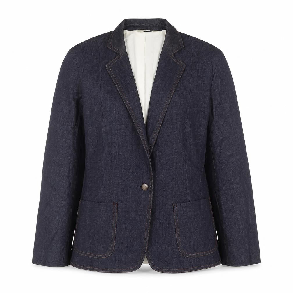 Marks and Spencer Womens Blue Polyester Jacket Suit Jacket Size 12