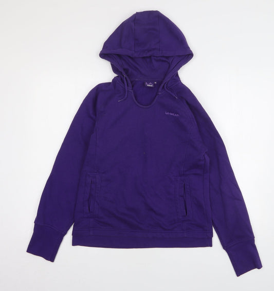 LAGear Womens Purple Polyester Pullover Hoodie Size 10