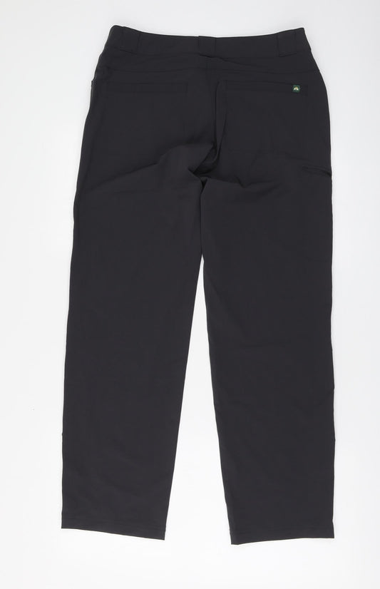 EMS Womens Green Nylon Trousers Size 6 L29 in Regular