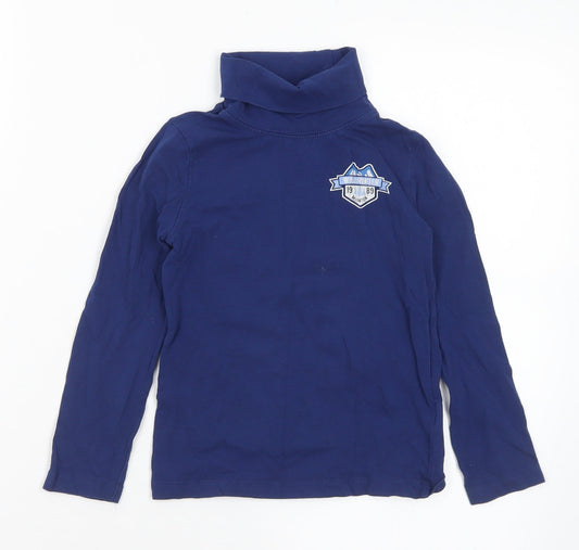 Lupilu Girls Blue Cotton Pullover T-Shirt Size 4-5 Years Roll Neck - 4-6 Years. Wild Winter
