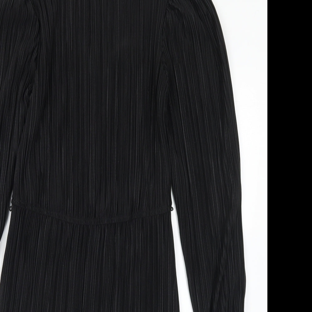Matalan Womens Black Polyester Sheath Size 8 Round Neck
