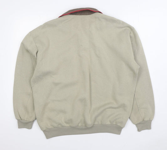 Breakaway Womens Beige Cotton Pullover Sweatshirt Size XL Pullover