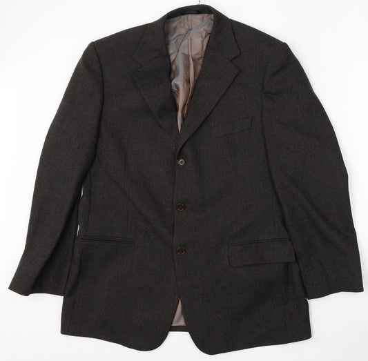 Marks and Spencer Mens Brown Wool Jacket Suit Size 42