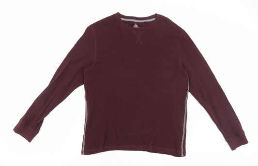 INDUSTRIALIZE Mens Brown Cotton Pullover Sweatshirt Size M