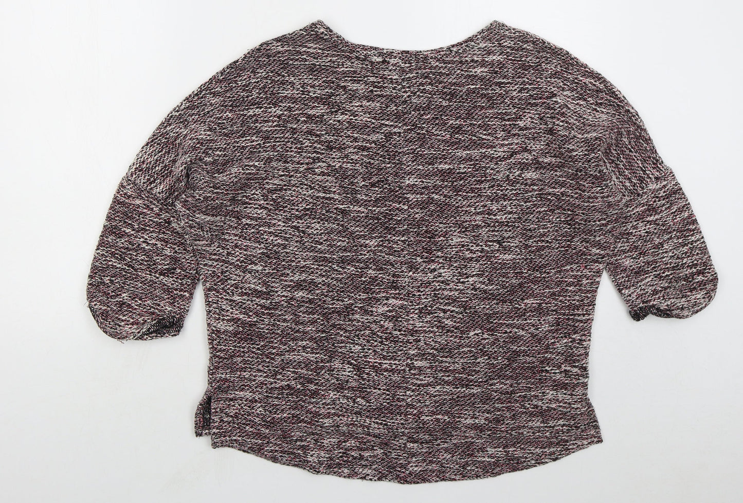 Papaya Womens Pink Round Neck Polyester Pullover Jumper Size M