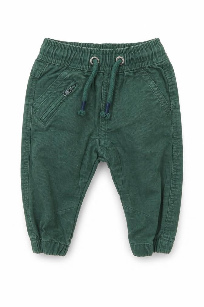 NEXT Boys Green Cotton Capri Trousers Size 3-6 Months Pullover