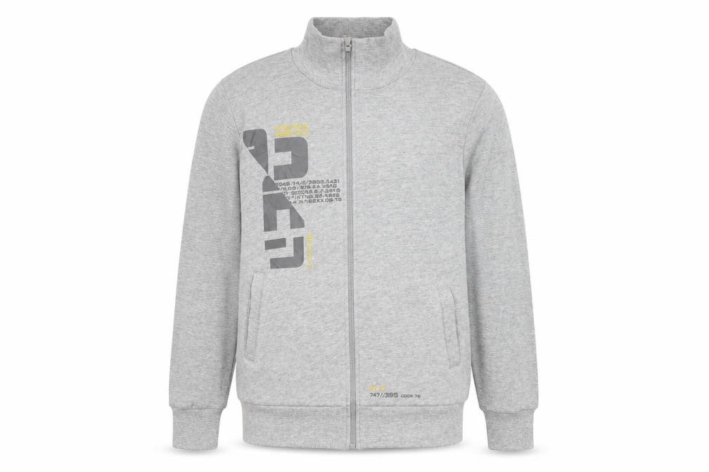 Crazy Kids Boys Grey Cotton Full Zip Sweatshirt Size 12 Years Zip