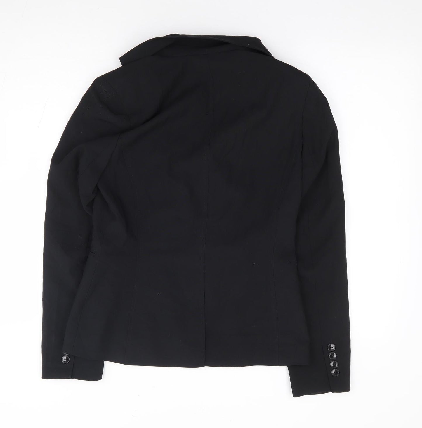 Evie Womens Black Polyester Jacket Suit Jacket Size 10