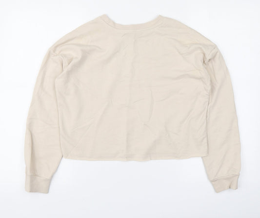 George Girls Beige Cotton Pullover Sweatshirt Size 11-12 Years