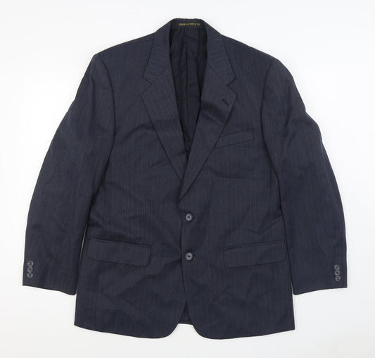 Marks and Spencer Mens Blue Wool Jacket Suit Jacket Size 40