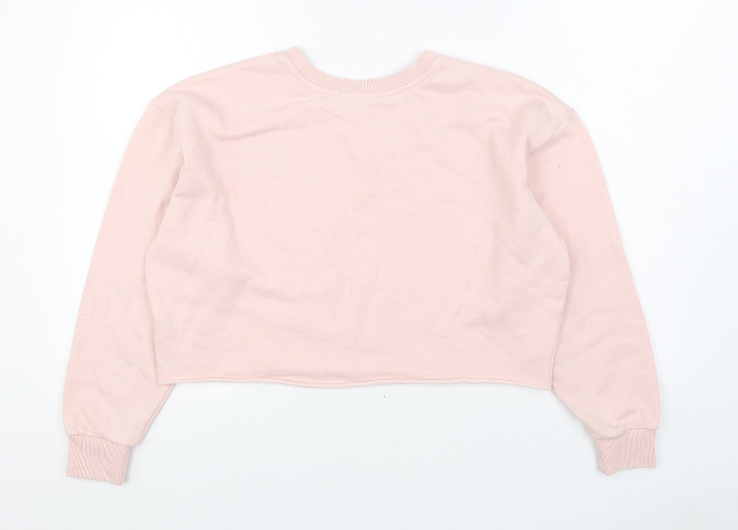 FOREVER 21 Womens Pink Cotton Pullover Sweatshirt Size M Pullover