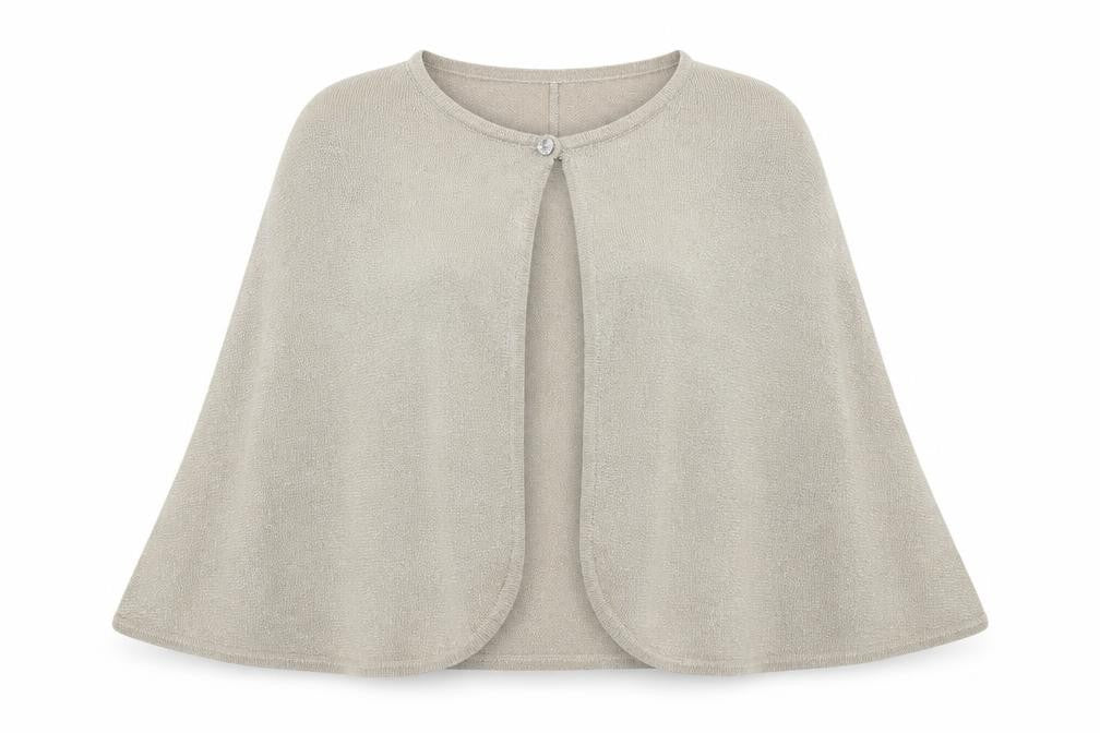 Kaliko Womens Gold Round Neck Viscose Shrug Jumper Size 18