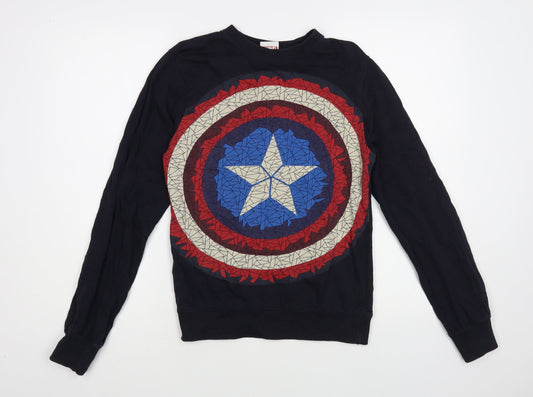 SPLASH Womens Blue Cotton Pullover Sweatshirt Size XS Pullover - Avengers