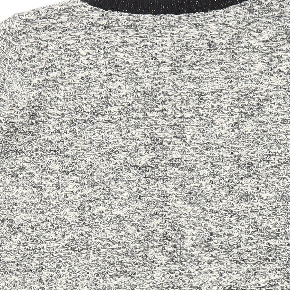 BHS Womens Grey Cotton Cardigan Jumper Size 10