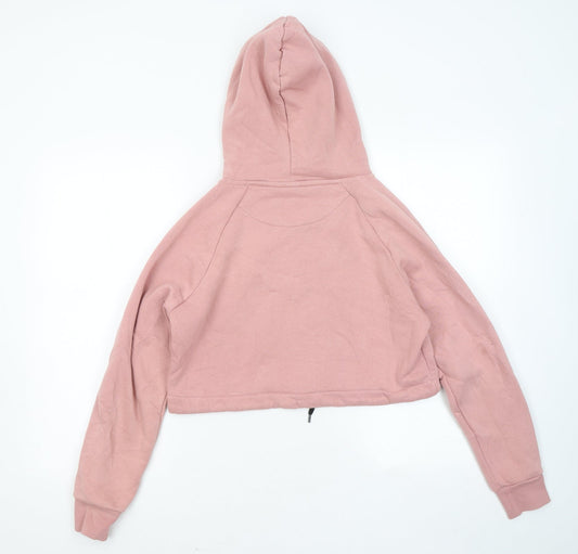 DFND Womens Pink Cotton Pullover Hoodie Size 10