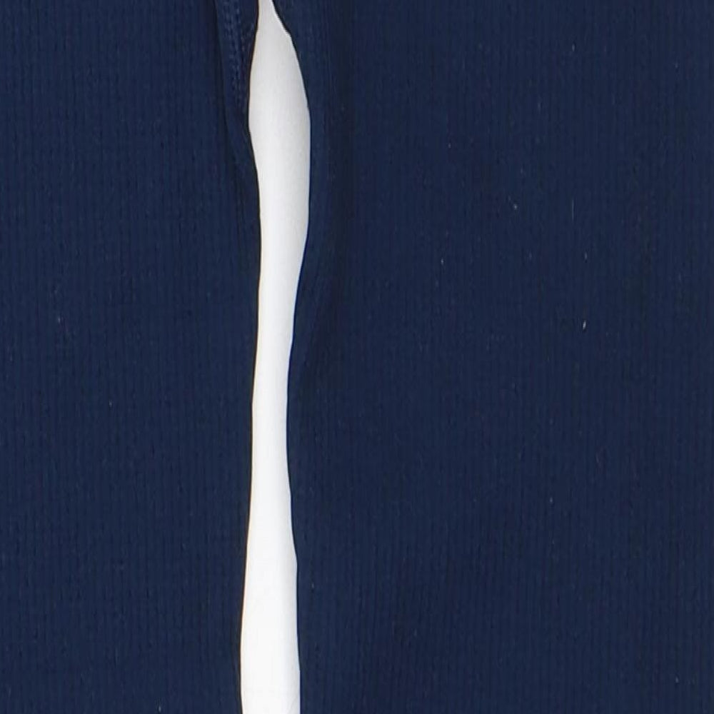 South Beach Womens Blue Nylon Capri Leggings Size S L27 in