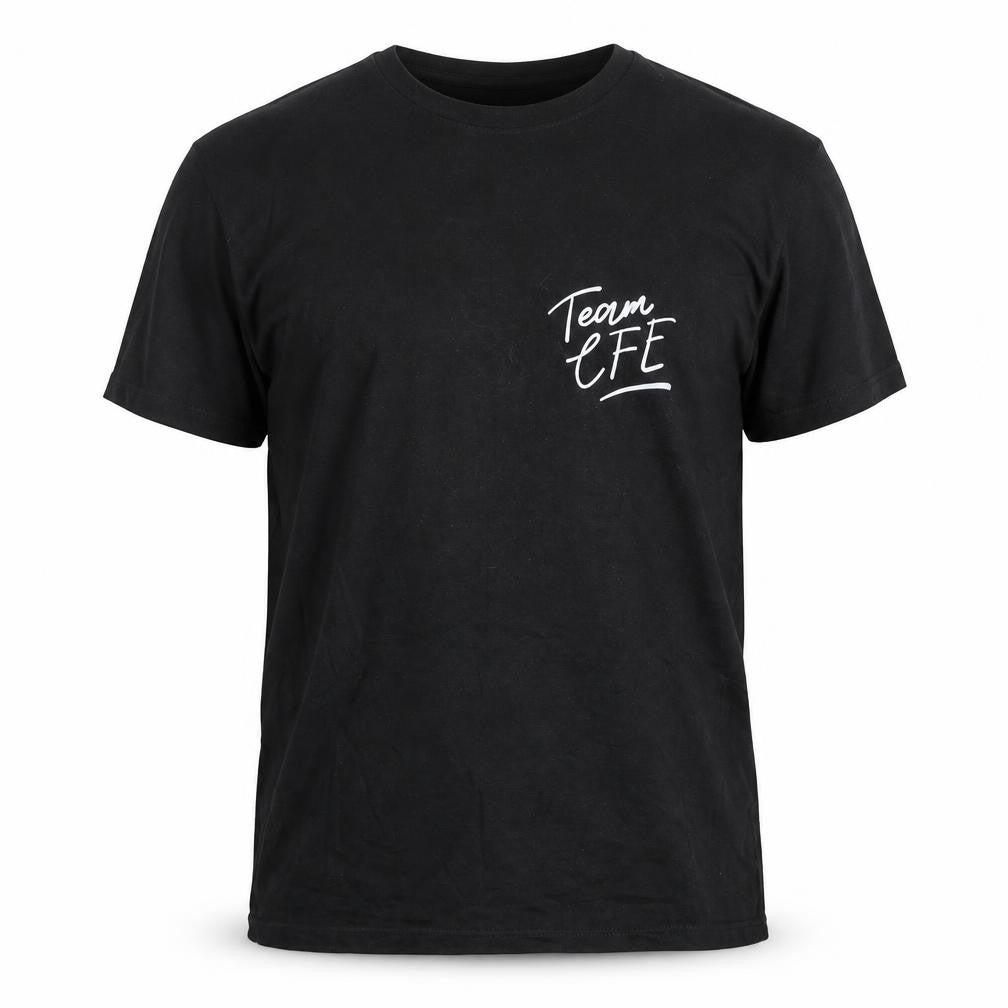 Spreadshirt Mens Black Cotton T-Shirt Size L Round Neck - Team Efe