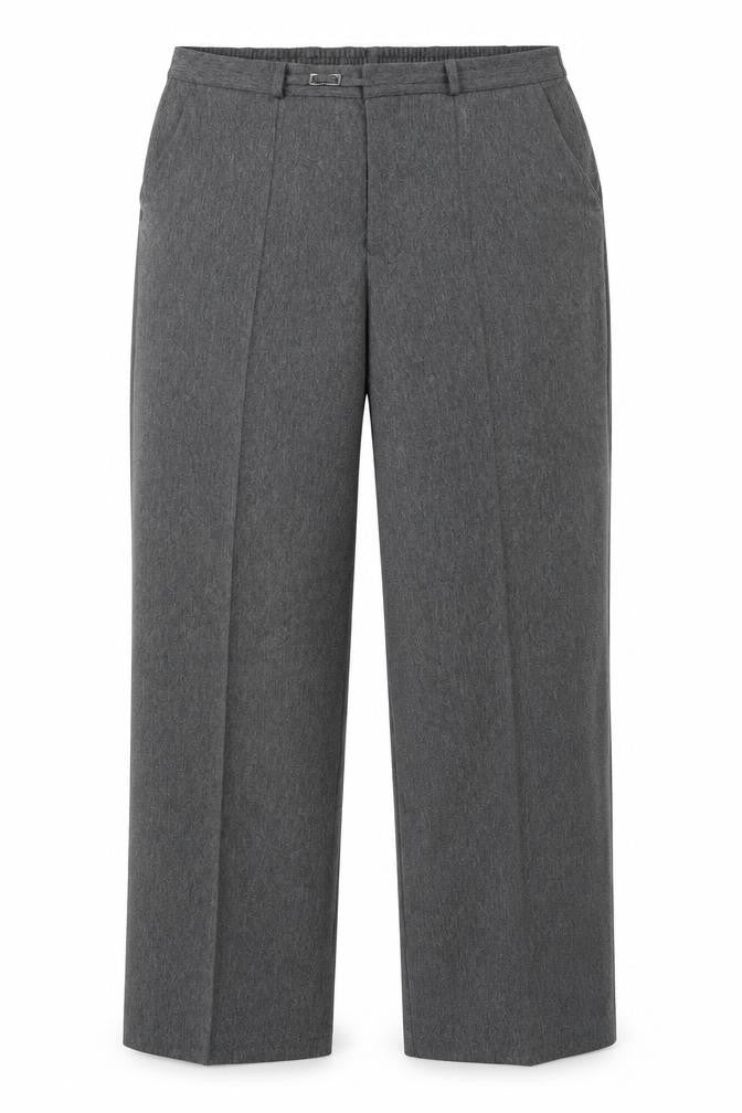 Marks and Spencer Womens Grey Polyester Trousers Size 16 L29 in Regular