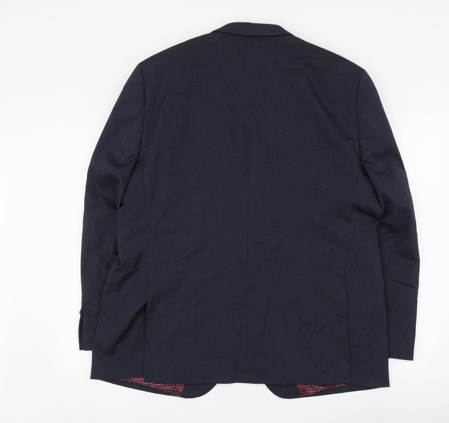 Brook Taverner Mens Blue Polyester Jacket Suit Jacket Size XL
