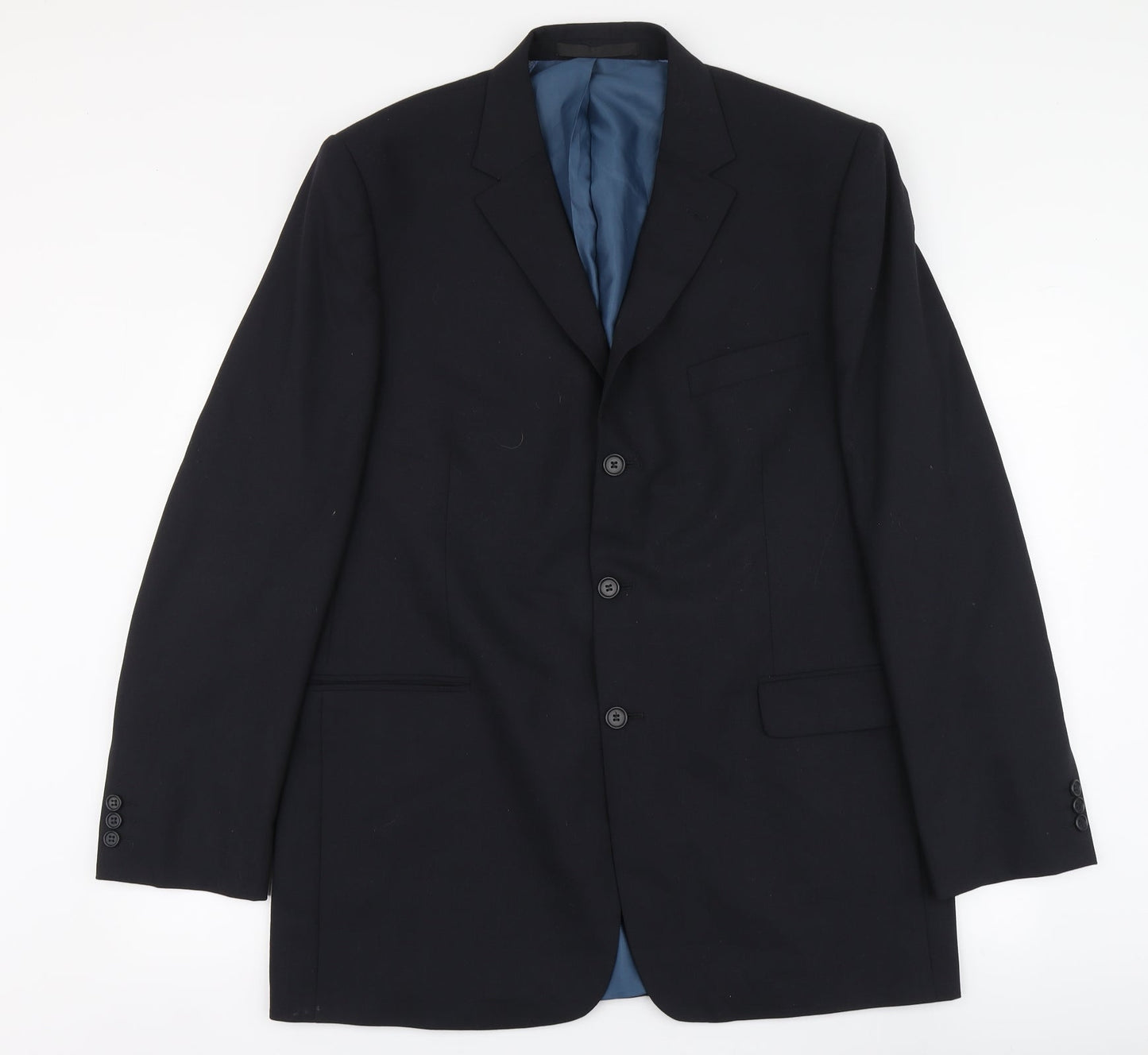 Marks and Spencer Mens Blue Polyester Jacket Suit Jacket Size 2XL