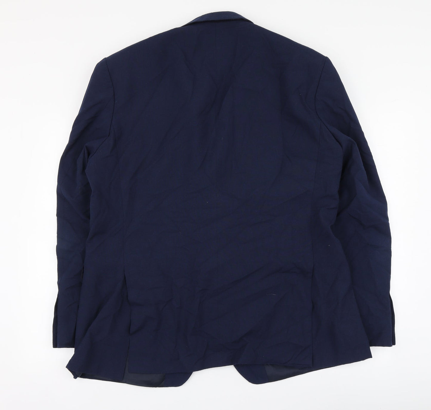 Scott&Taylor Mens Blue Polyester Jacket Suit Jacket Size 44