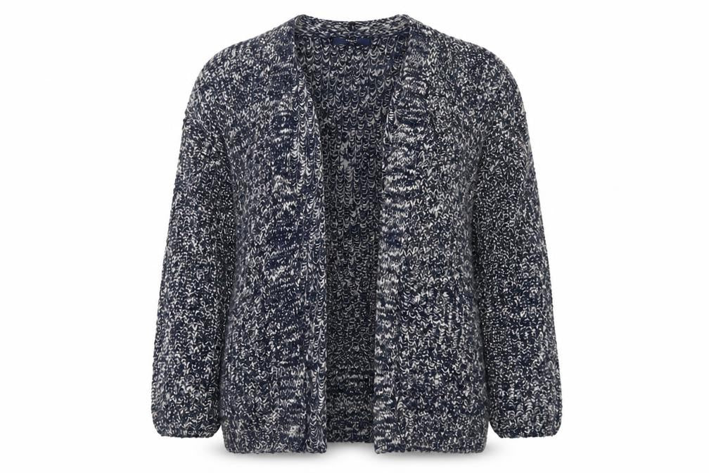 NEXT Womens Blue V-Neck Cotton Cardigan Jumper Size L