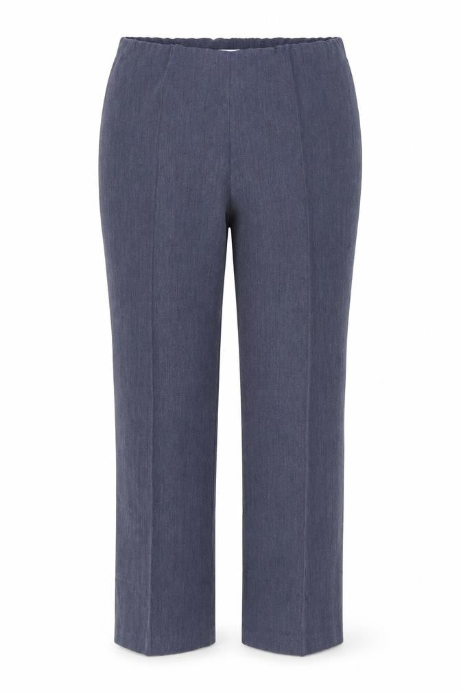 Classics Womens Blue Polyester Trousers Size 14 L27 in Regular