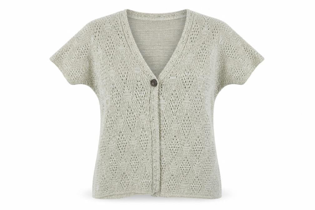 Bonmarché Womens Beige V-Neck Acrylic Cardigan Jumper Size M