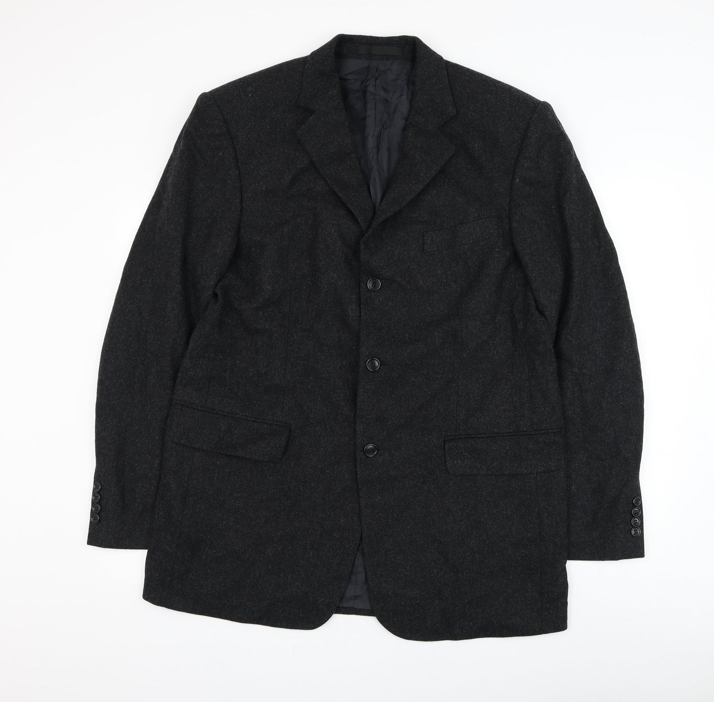 Marks and Spencer Mens Grey Wool Jacket Suit Jacket Size 42
