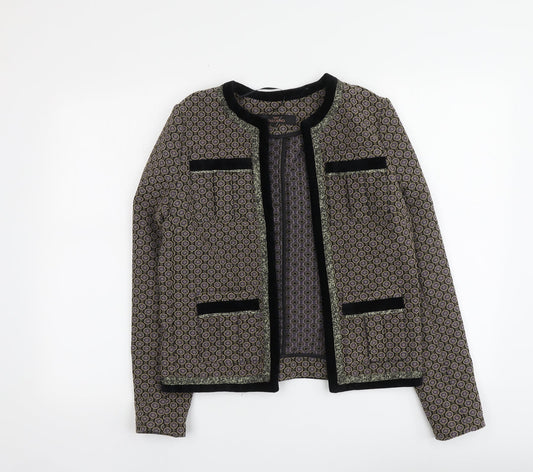 NEXT Womens Multicoloured Geometric Jacket Blazer Size 8