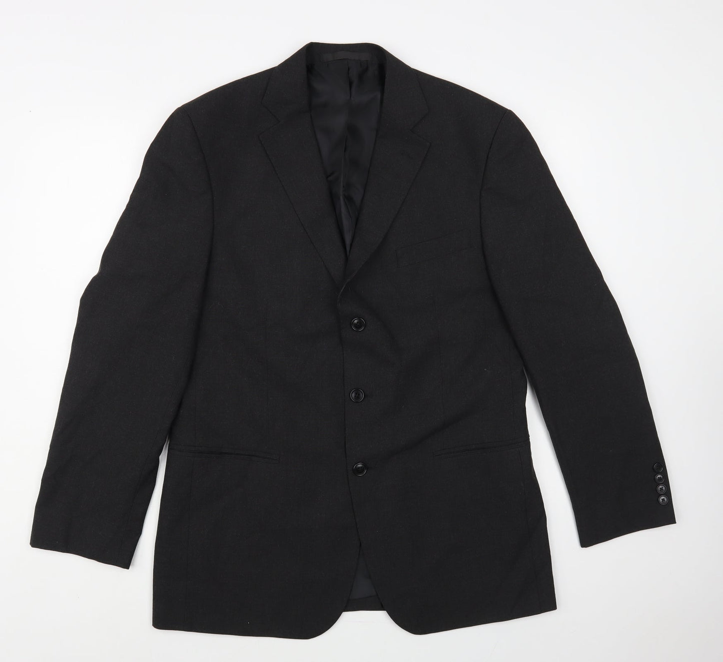 Marks and Spencer Mens Grey Polyester Jacket Blazer Size 40