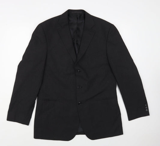 Marks and Spencer Mens Grey Polyester Jacket Blazer Size 40