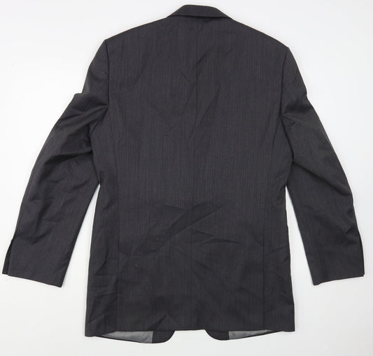 Marks and Spencer Mens Grey Wool Jacket Blazer Size 40