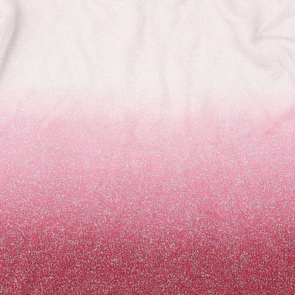 Fabrizio Womens Pink Round Neck Acrylic Pullover Jumper Size 22