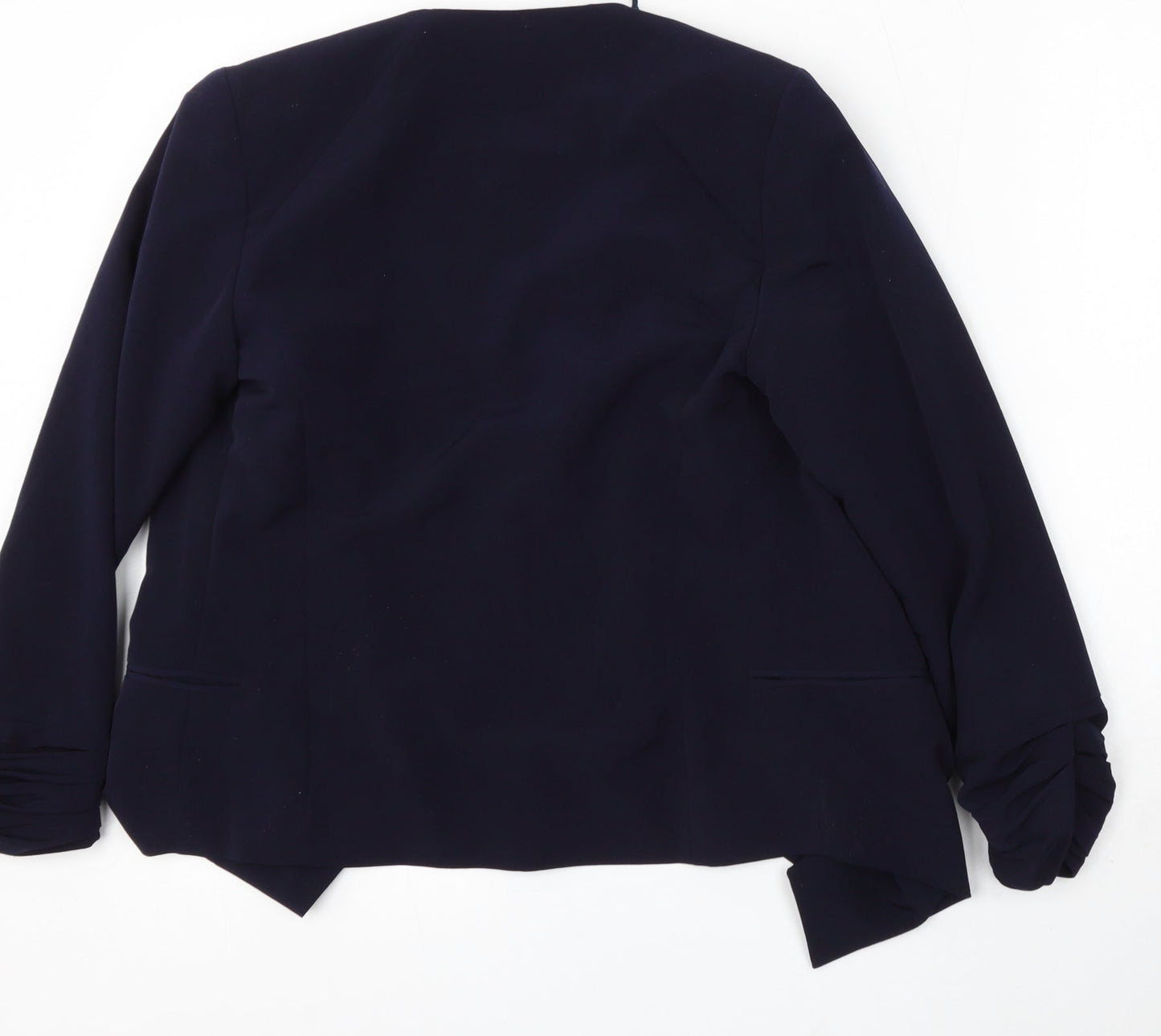 New Look Womens Blue Round Neck Polyester Cardigan Jumper Size 8