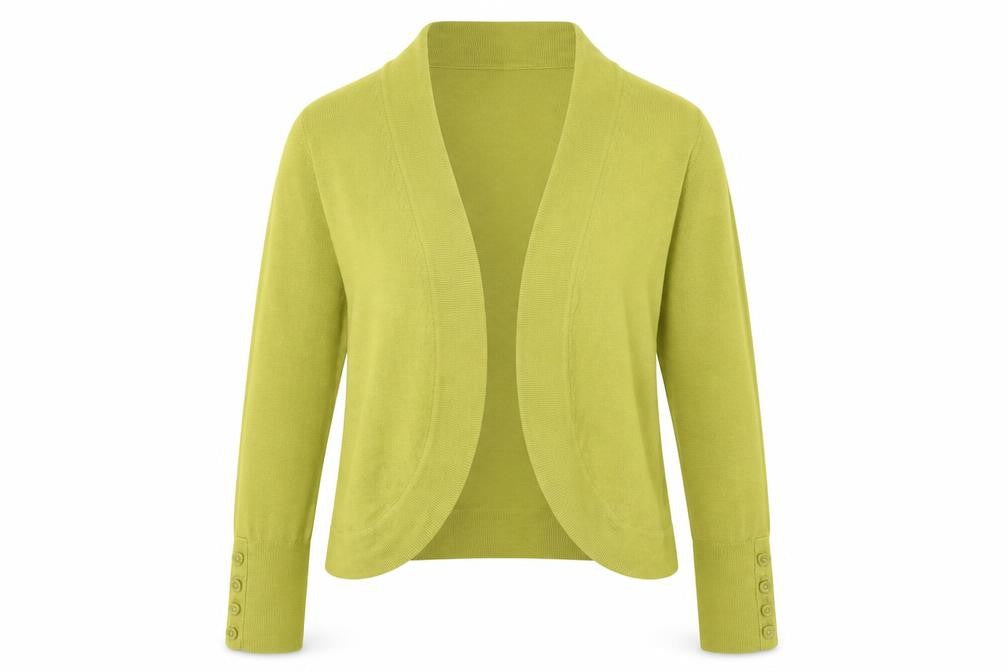 Collection at Debenhams Womens Green V-Neck Polyester Cardigan Jumper Size 12