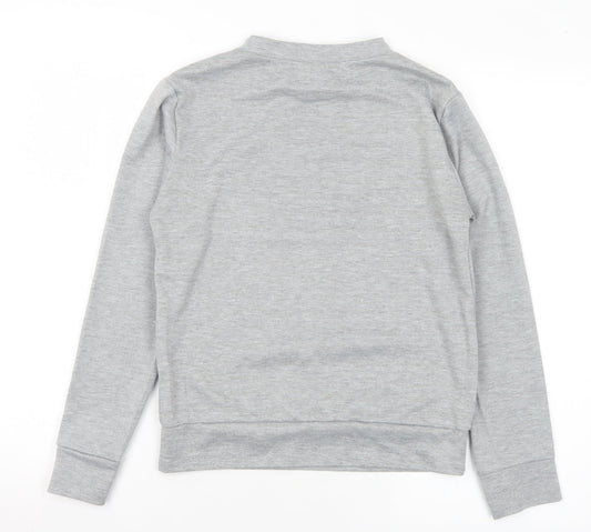 Cotton Candy Womens Grey Polyester Pullover Sweatshirt Size S - S/M Vogue