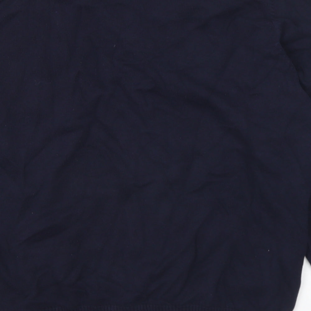 Trutex Mens Blue V-Neck Cotton Pullover Jumper Size S