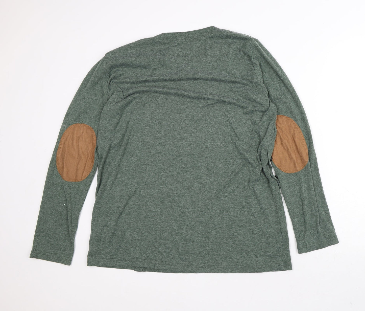 Preworn Womens Green Polyester Pullover Sweatshirt Size L