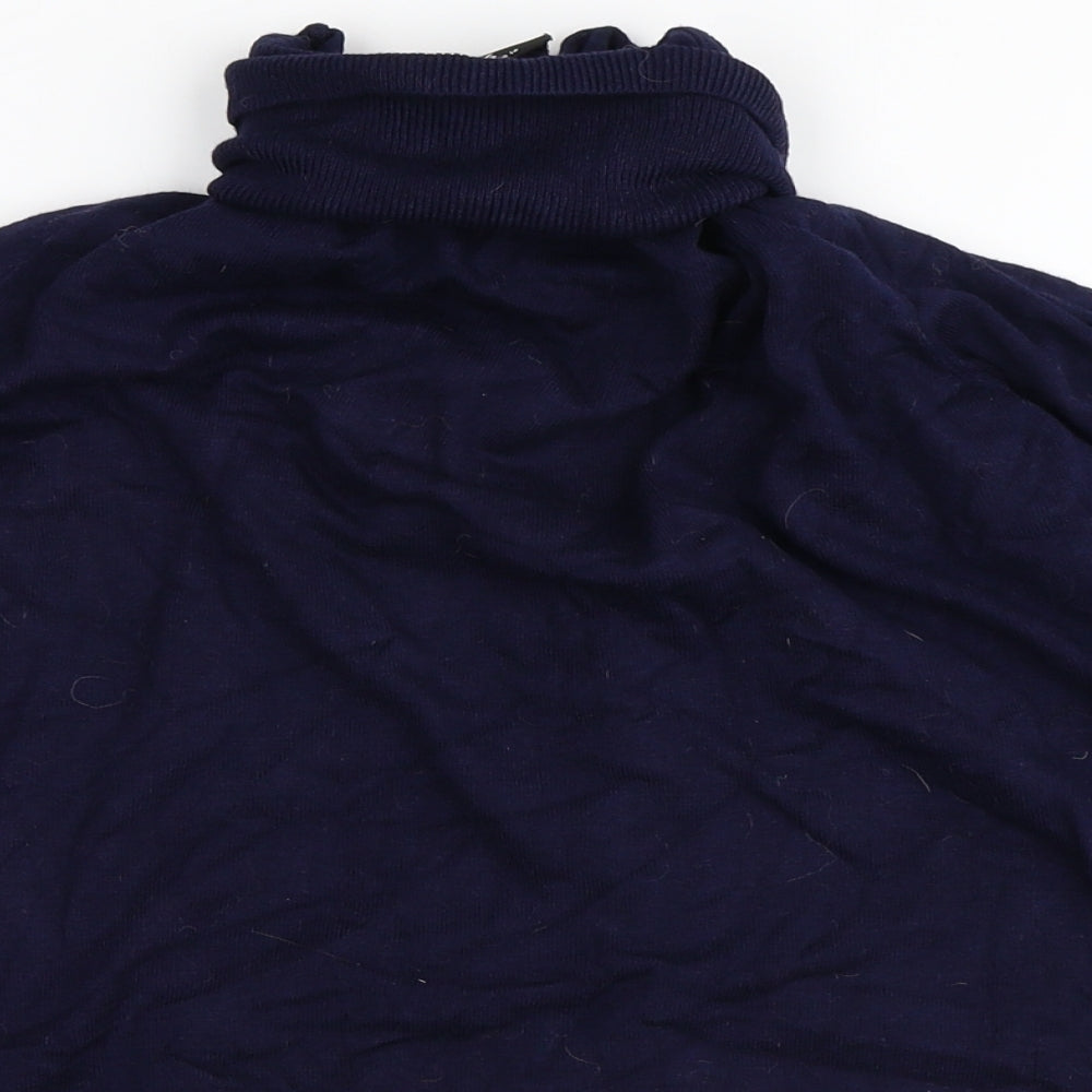 Wallis Womens Blue Viscose Pullover Sweatshirt Size 16