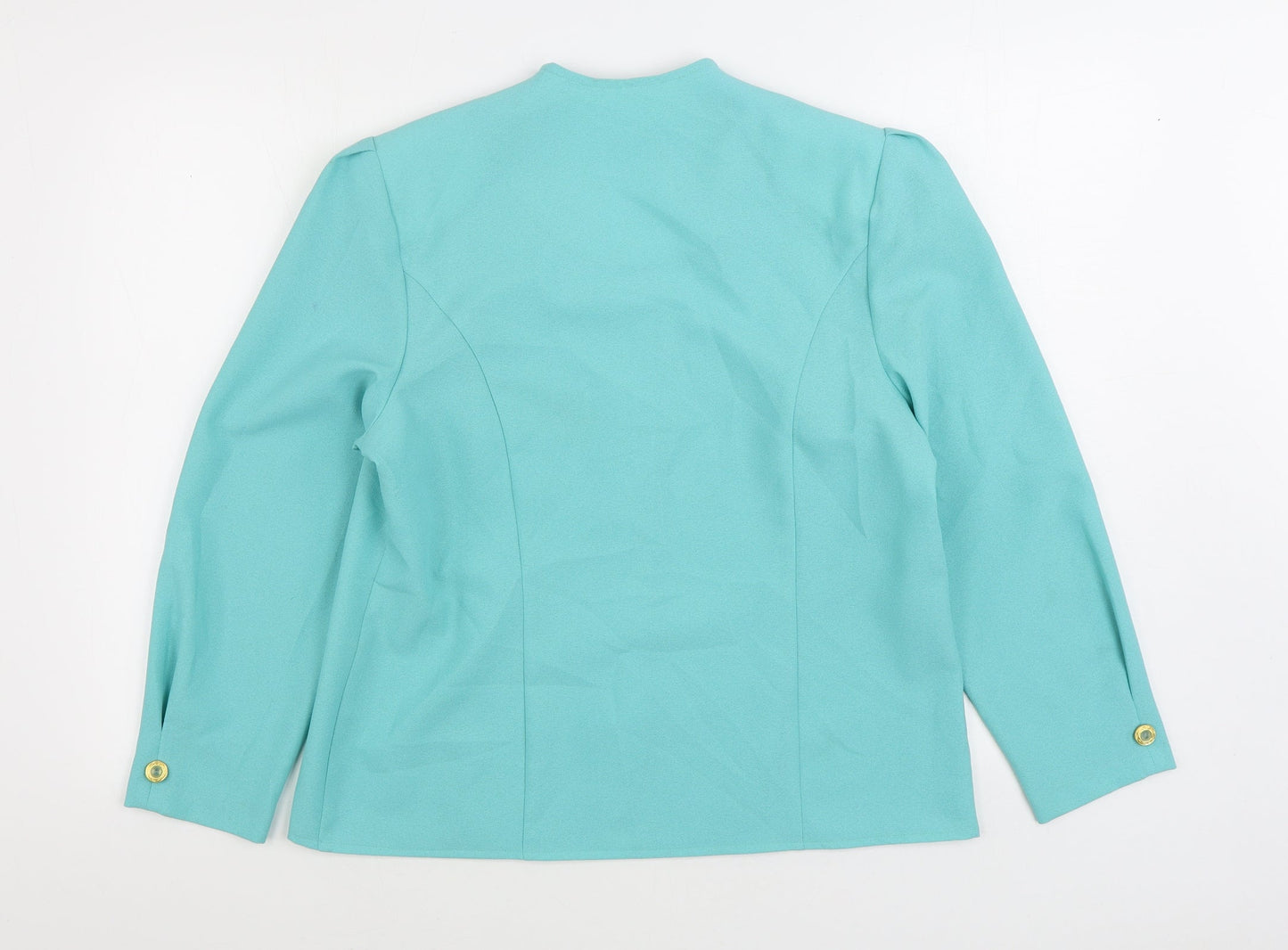 Godske Womens Blue Jacket Blazer Size 14 Button
