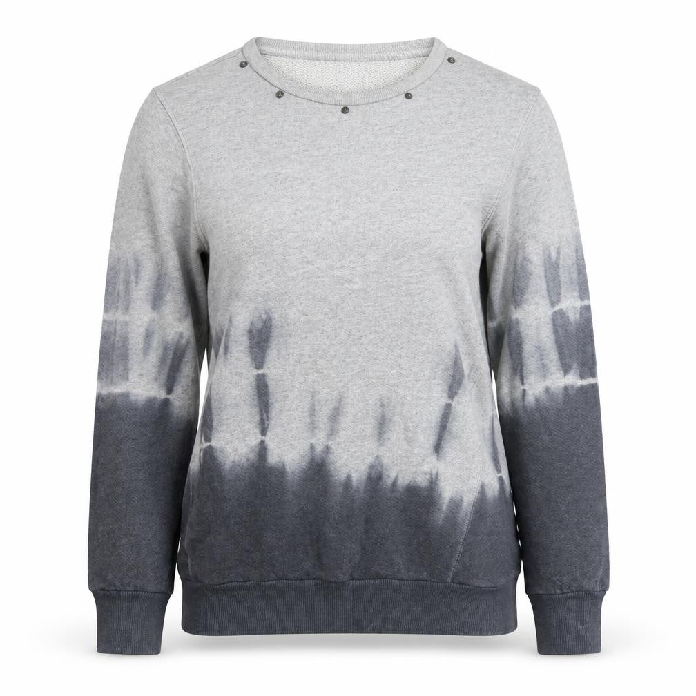 Topshop Womens Grey Cotton Pullover Sweatshirt Size 6 Pullover